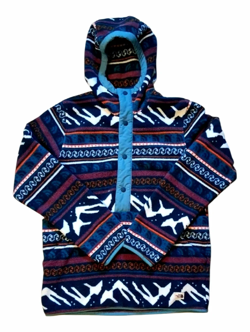 The North Face Printed Campshire Pullover Hoodie Mens Fleece Size Small